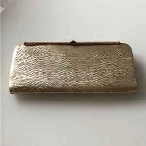 Banana Republic Gold Metallic Clutch